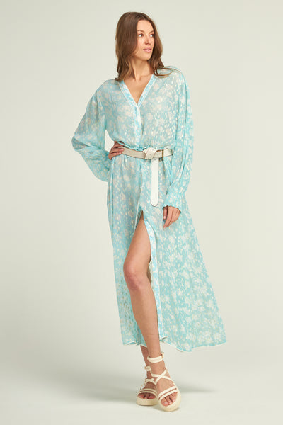 Robe Kimono Cabana Aqua