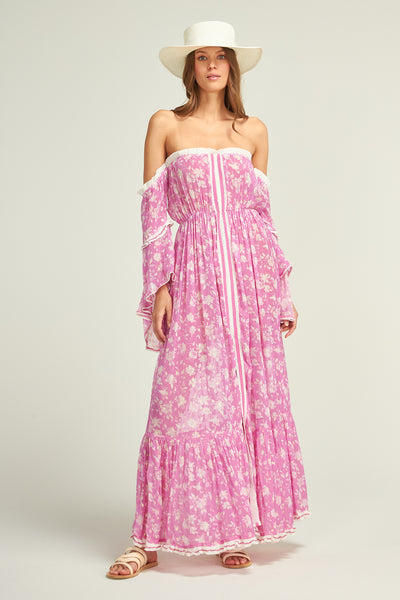 Evana Flower Dress Orchid