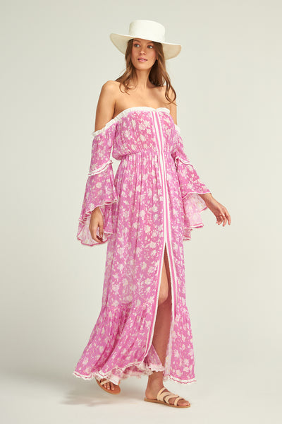 Evana Flower Dress Orchid