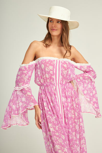 Evana Flower Dress Orchid