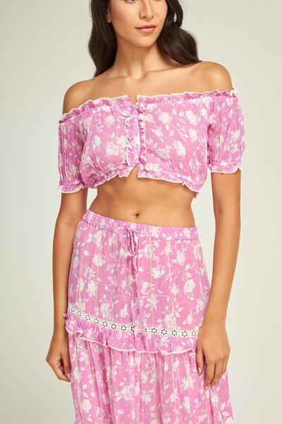 Cloe Flower Top Orchid