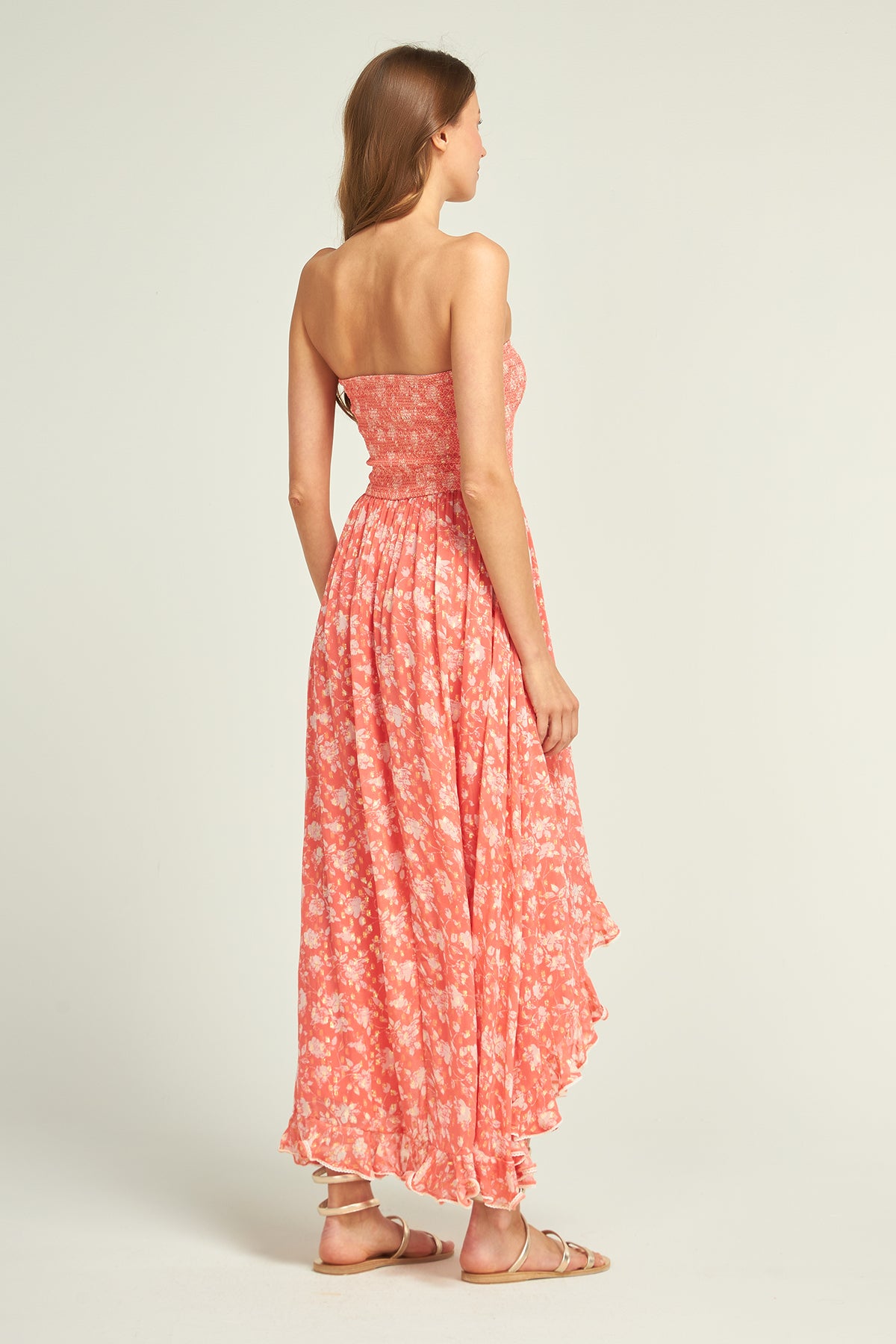 Marley Flower Dress Coral