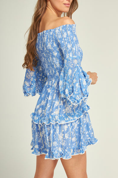 Nikky Flower Dress Blue