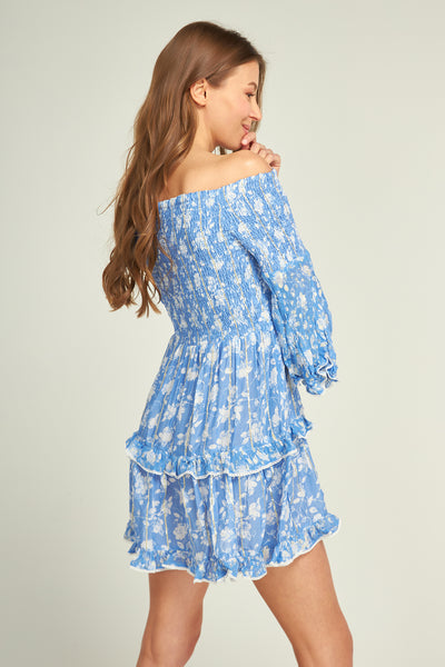 Nikky Flower Dress Blue