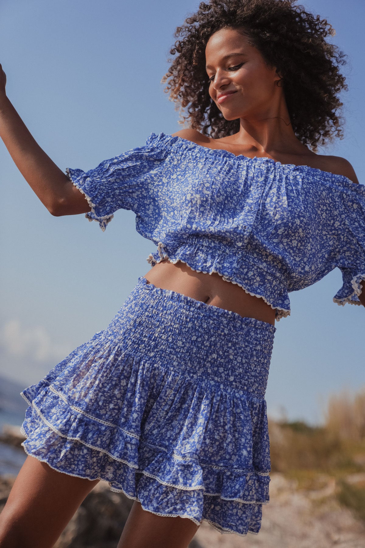 Jupe Clarisse Indigo