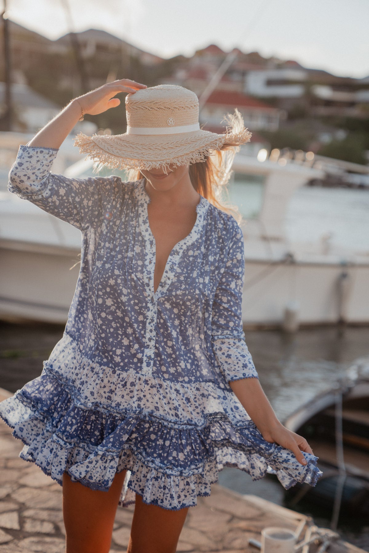 Bella Ciao Spring Dress Indigo