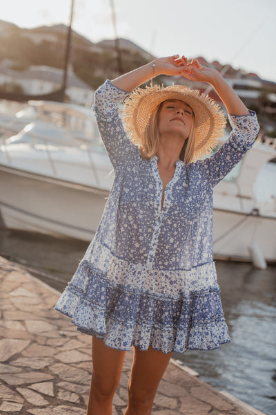 Bella Ciao Spring Dress Indigo