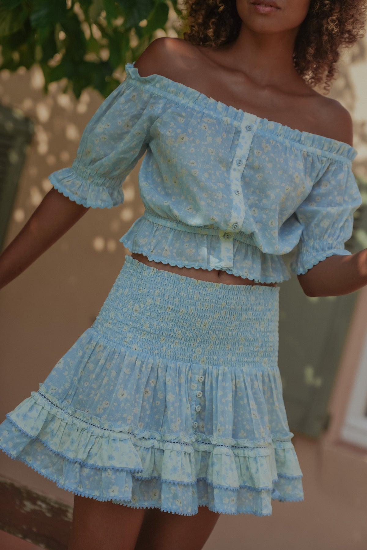 Jupe Battavia Spring Azur