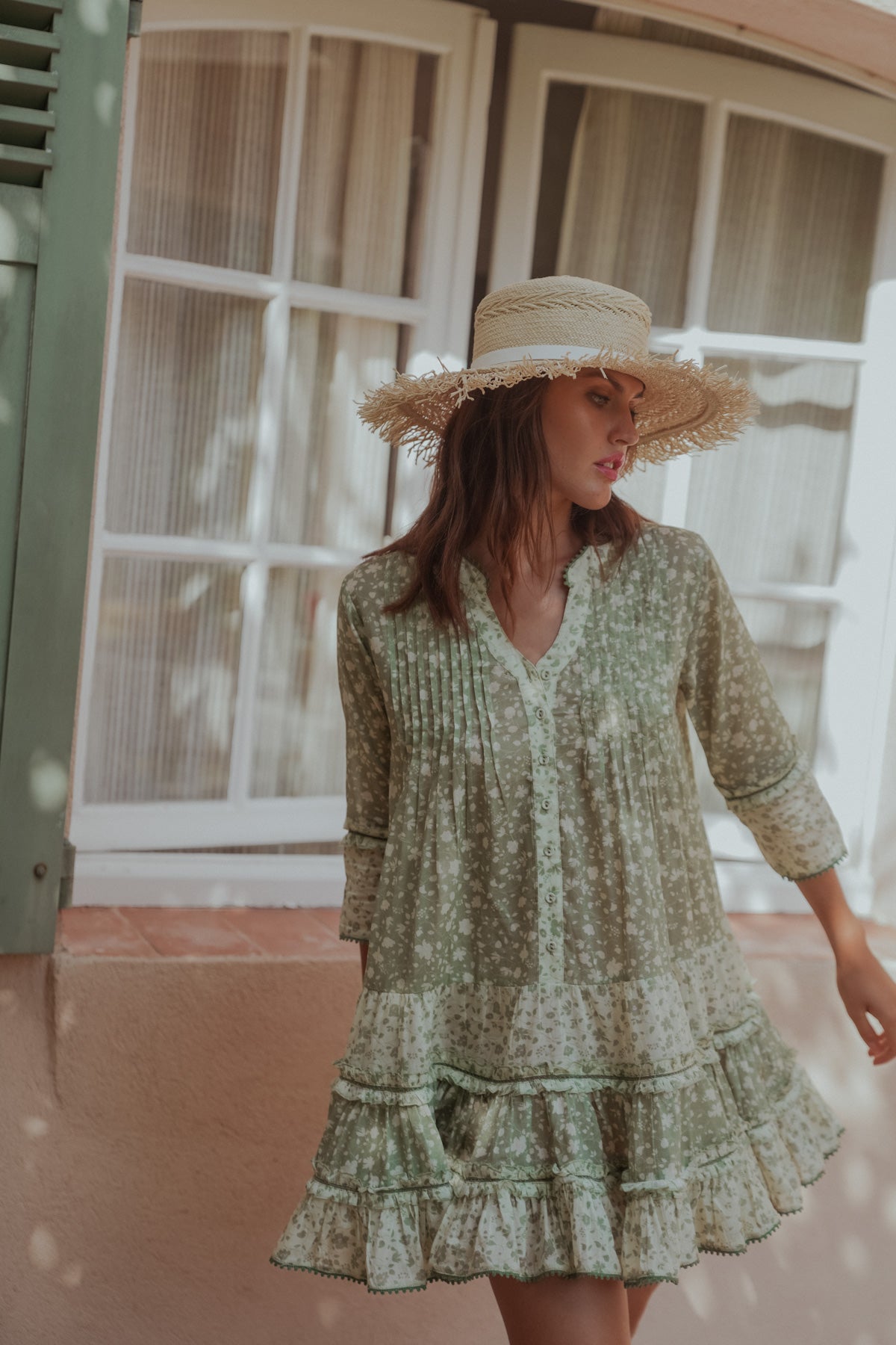 Bella Ciao Spring Dress Kaki
