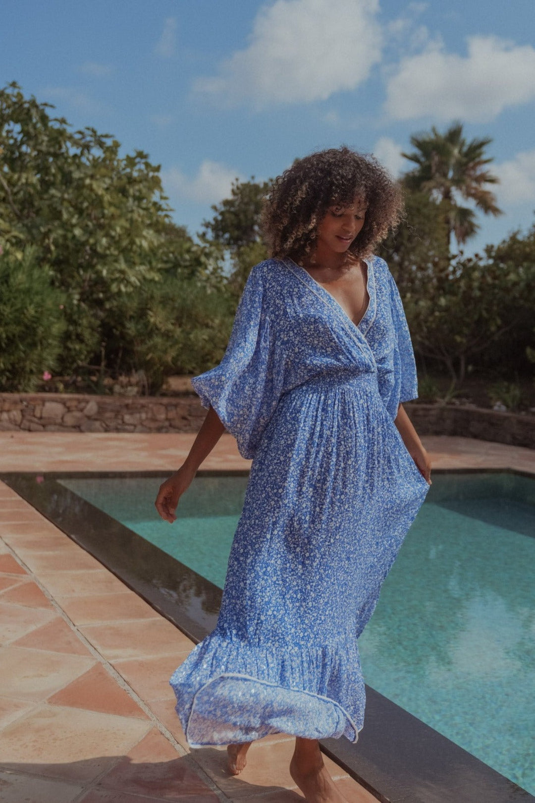 Maria Dress Indigo – Sunday St Tropez